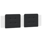 Bed Frame with LED without Mattress "Zadar" White and Black 180x200 cm