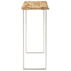 Avlastningsbord med levande kant 105x33x76 cm massivt mangoträ