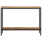 Avlastningsbord 100x35x70 cm massivt grovt mangoträ