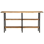 Avlastningsbord 140x35x70 cm mango i massivt trä