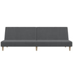 Bäddsoffa 2-sits ljusgrå tyg