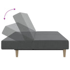 Bäddsoffa 2-sits ljusgrå tyg