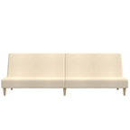 Bäddsoffa 2-sits gräddvit tyg