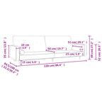 Bäddsoffa 2-sits med två kuddar gul sammet