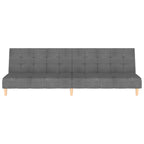 Bäddsoffa 2-sits ljusgrå tyg