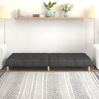 Bäddsoffa 2-sits mörkgrå tyg