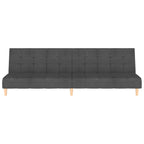 Bäddsoffa 2-sits mörkgrå tyg