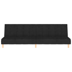 Bäddsoffa 2-sits svart tyg