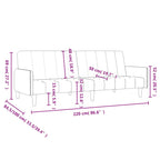 Bäddsoffa 2-sits rosa sammet