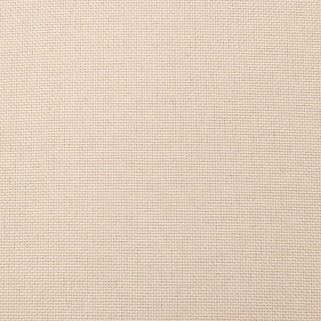 Bäddsoffa 2-sits med två kuddar gräddvit tyg