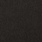 Bäddsoffa 2-sits med två kuddar svart tyg