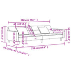 Bäddsoffa 2-sits med två kuddar vinröd sammet