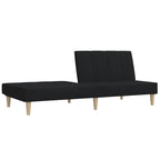 Bäddsoffa 2-sits svart tyg