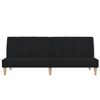 Bäddsoffa 2-sits svart tyg