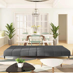 Bäddsoffa 2-sits mörkgrå sammet