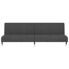 Bäddsoffa 2-sits mörkgrå sammet