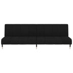 Bäddsoffa 2-sits svart sammet