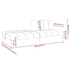 Bäddsoffa 2-sits brun sammet