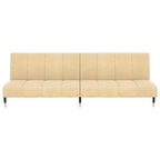 Bäddsoffa 2-sits gräddvit sammet