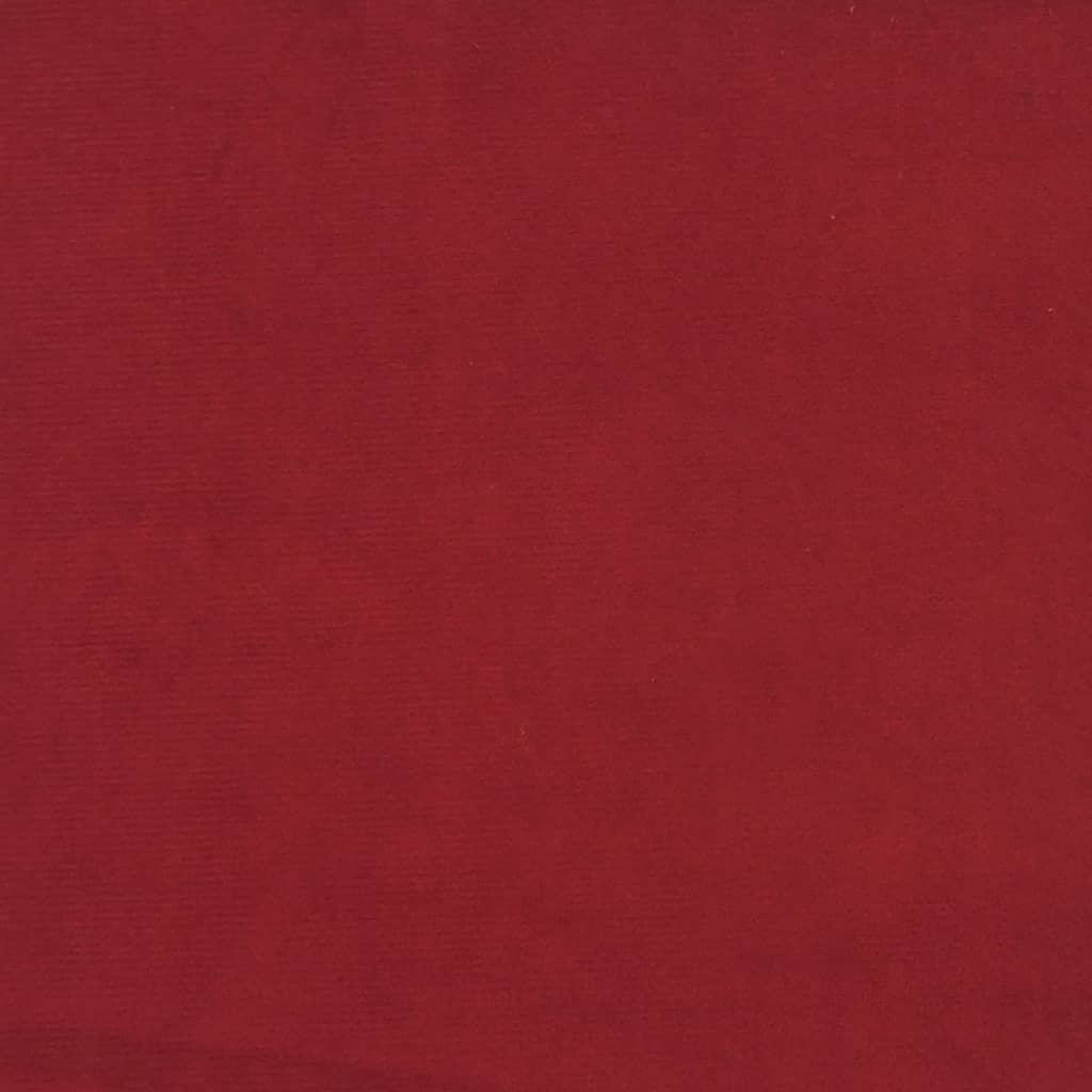 Bäddsoffa 2-sits vinröd sammet