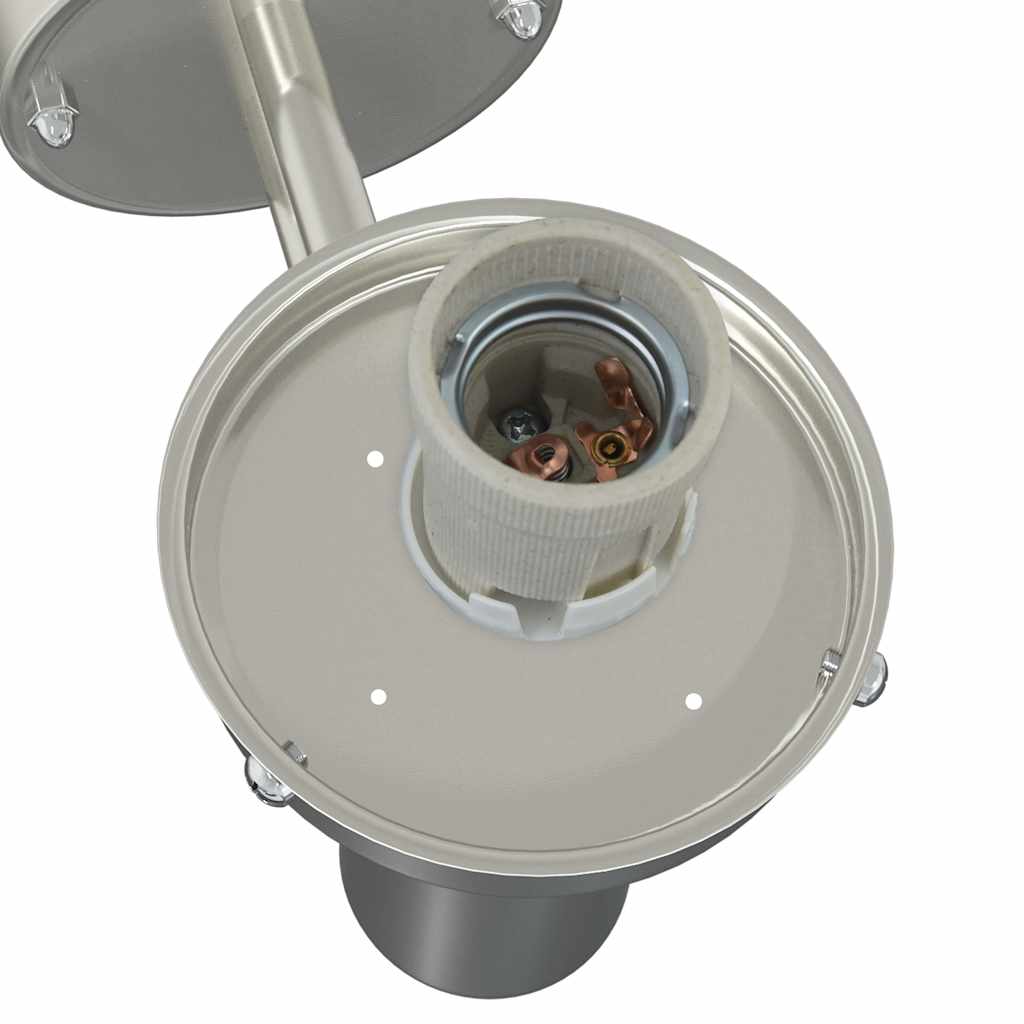 Elvario - Utomhus vägglampor 2 pcs Silver 28 x 25 x 38 cm Rostfritt stål