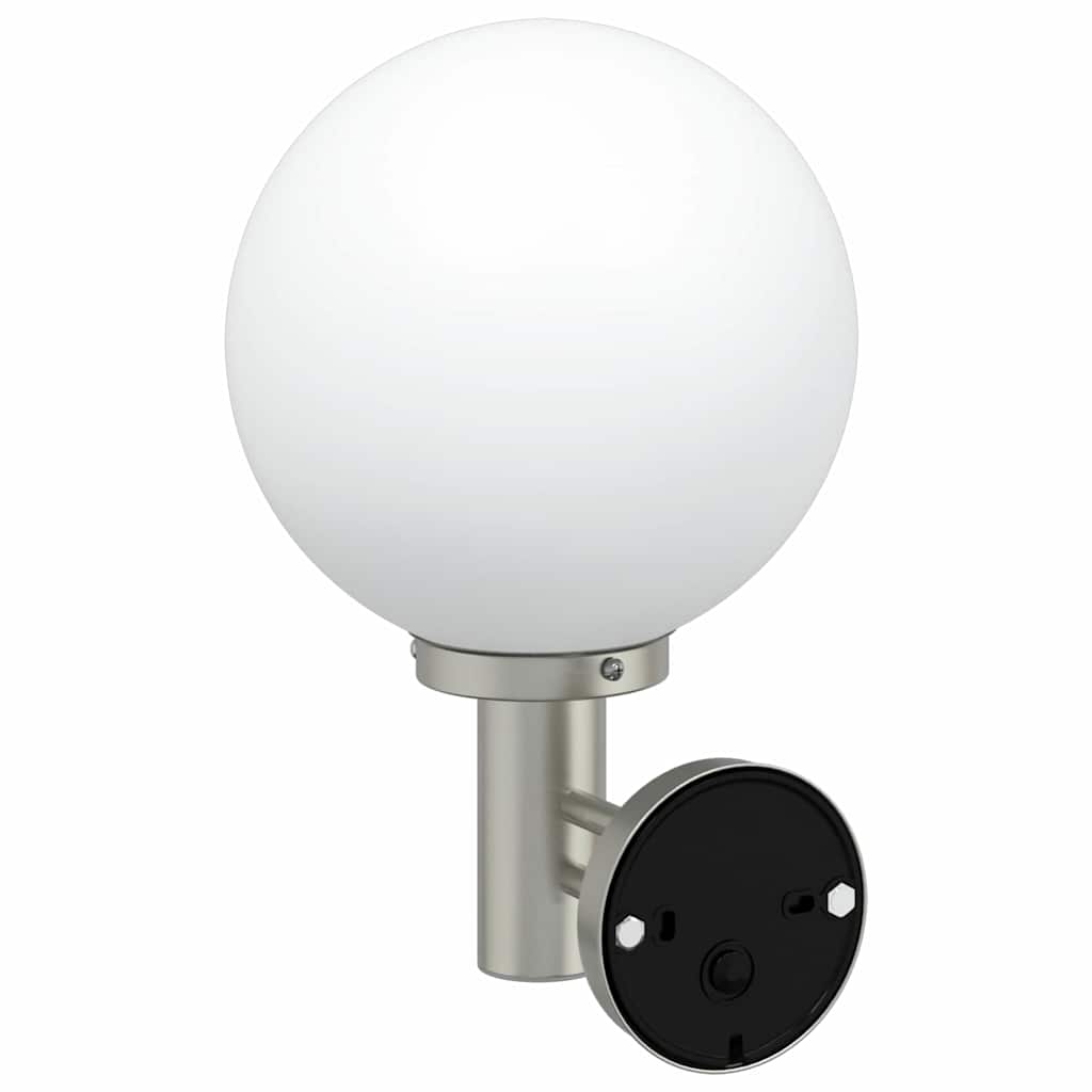 Elvario - Utomhus vägglampor 2 pcs Silver 28 x 25 x 38 cm Rostfritt stål