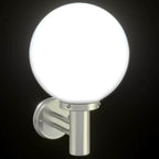 Elvario - Utomhus vägglampor 2 pcs Silver 28 x 25 x 38 cm Rostfritt stål