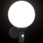 Nerulis - Utomhus vägglampa Svart 28 x 25 x 38 cm Rostfritt stål