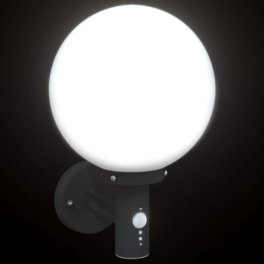 Delvino - Utomhus vägglampor 2 pcs Svart 28 x 25 x 38 cm Rostfritt stål