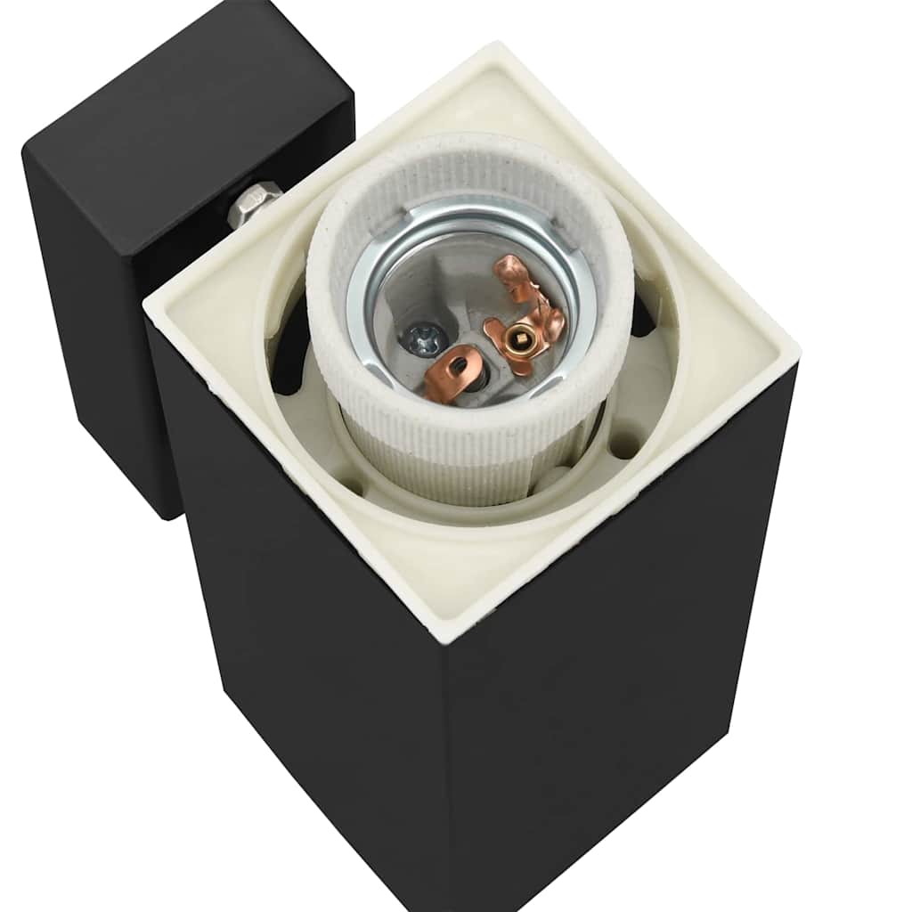 Cirelix - Utomhusvägglampa Svart 10.5 x 6 x 35 cm Rostfritt stål