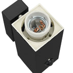 Aveluno - Utomhusvägglampa Svart 10.5 x 6 x 35 cm Rostfritt stål