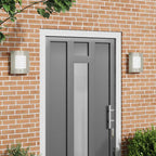 Lorvessa - Utomhus vägglampor 2 pcs Silver 23.5 x 10.5 x 26 cm