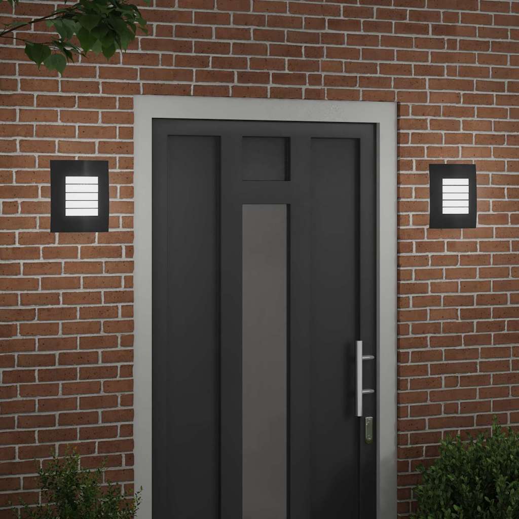 Morvella - Utomhus vägglampor 2 pcs Svart 23.5 x 10.5 x 26 cm