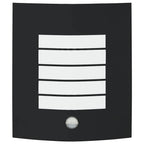 Ventelle - Utomhusvägglampa Svart 23.5 x 10.5 x 26 cm Rostfritt stål