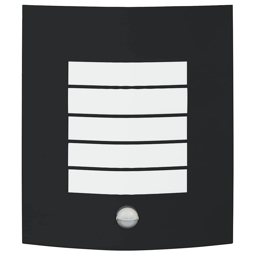 Ventelle - Utomhusvägglampa Svart 23.5 x 10.5 x 26 cm Rostfritt stål