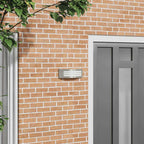 Olvaris - Utomhus vägglampa Silver 32 x 10 x 10 cm Rostfritt stål