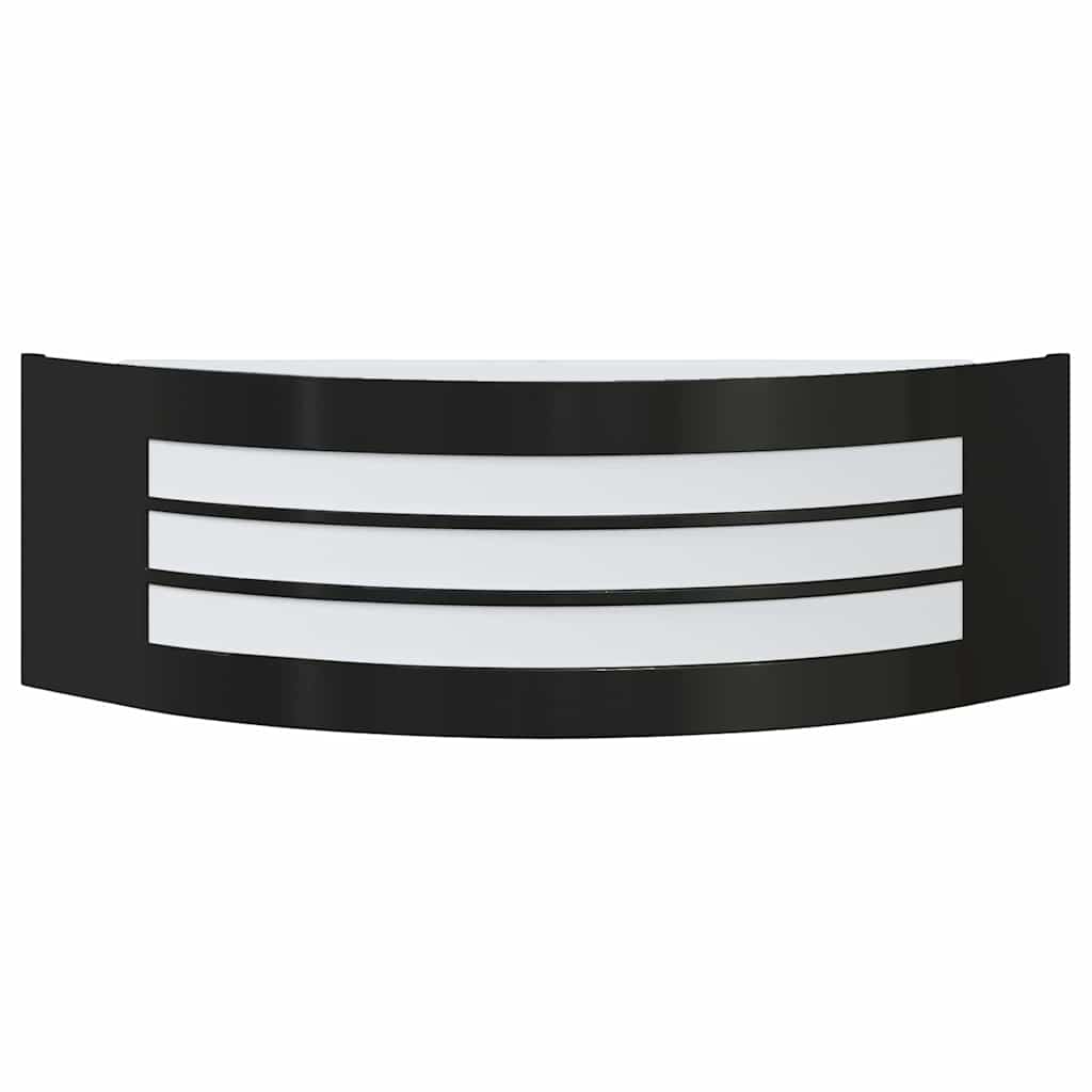 Candelis - Utomhus vägglampor 2 pcs Svart 32 x 10 x 10 cm Rostfritt stål