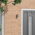 Aurevino - Utomhus vägglampa Silver 7 x 10 x 22 cm Rostfritt stål