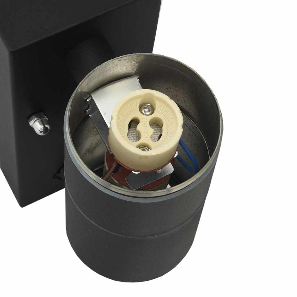 Orselle - Utomhus vägglampa Svart 7 x 10 x 22 cm Rostfritt stål