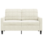 2-sitssoffa gräddvit 120 cm sammet