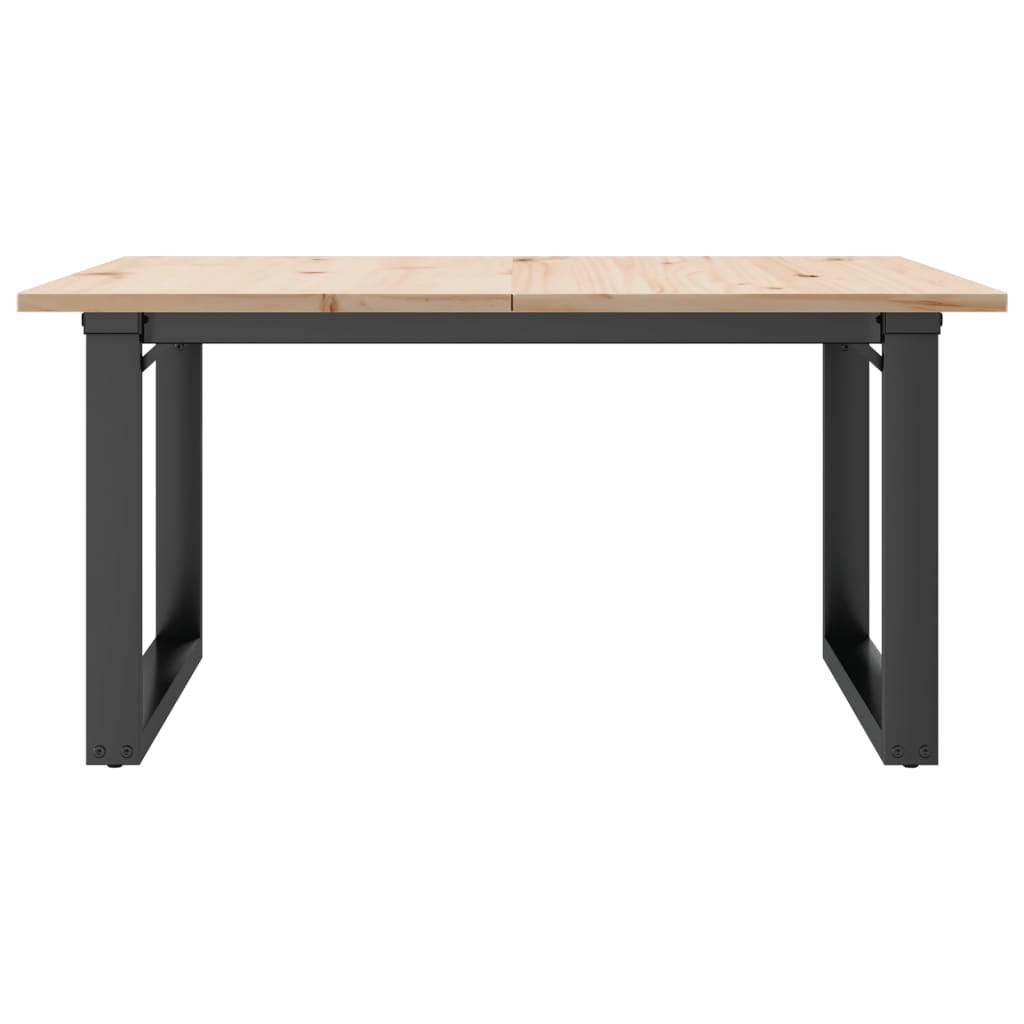 Caviani - Soffbord O-ram 80x80x45 cm massiv furu och stål