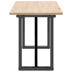 Orvello - Soffbord O-ram 160x40x45 cm massiv furu och stål