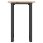 Selvaro - Matbord O-ram 50x50x75 cm massiv furu och stål