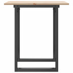 Corvello - Matbord O-ram 70x70x75 cm massiv furu och stål