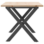 Trenaro - Soffbord X-ram 90x40x45 cm massiv furu och stål