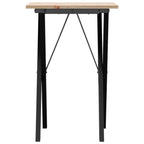 Delvano - Matbord X-ram 50x50x75 cm massiv furu och stål