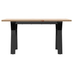 Torvian - Soffbord Y-ram 80x50x40 cm massiv furu och stål