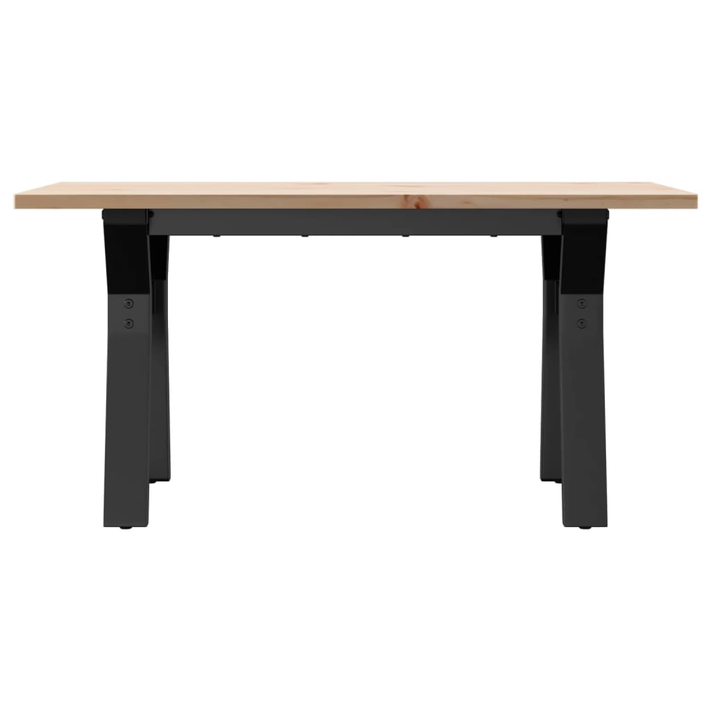 Torvian - Soffbord Y-ram 80x50x40 cm massiv furu och stål