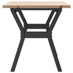 Zernio - Soffbord Y-ram 100x50x45 cm massiv furu och stål