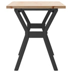 Rovelo - Soffbord Y-ram 110x40x45 cm massiv furu och stål